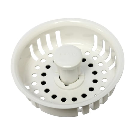 Plumb Pak Plumb Pak 3-1/2 in. D White Plastic Replacement Strainer Basket PP820-26